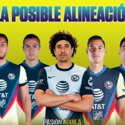 La posible alineación del Club América para el Clásico Capitalino contra Pumas