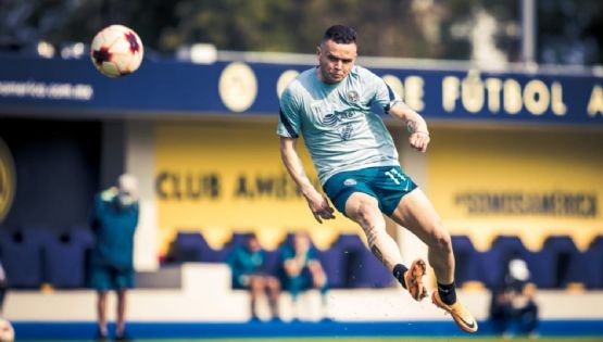 Video | Golazo del ‘Cabecita’ Rodríguez en el entrenamiento en el Estadio Azteca