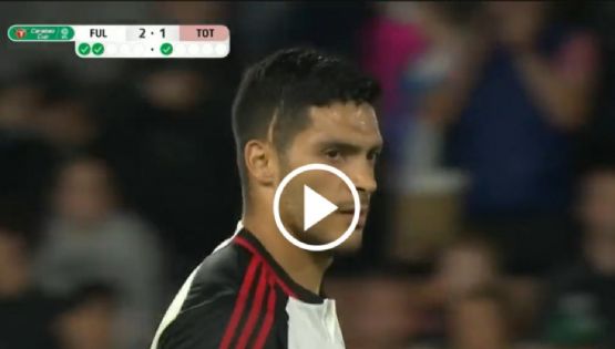 Video: Raúl Jiménez se luce con GOLAZO con el Fulham frente Y ELIMINA al Tottenham en la Carabao Cup 2023