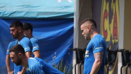 ‘Cabecita’ Rodríguez aplica un ‘Omar Mendoza’ a Miguel Layún en el entrenamiento del Club América