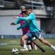 El Club América lo quería ocultar, pero en el entrenamiento se vio que ya está recuperado