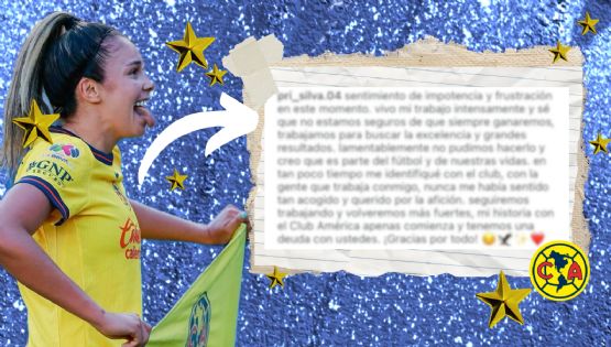 Priscila Flor da Silva comparte su REACCIÓN ante la eliminación del Club América Femenil con EMOTIVO mensaje