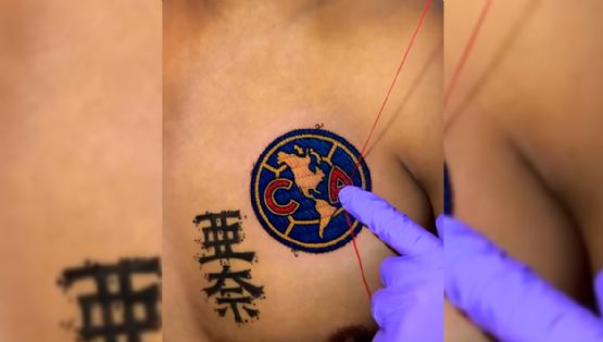 Video: ¡Más que un tatuaje! Aficionado SE BORDA el escudo del Club América en el pecho