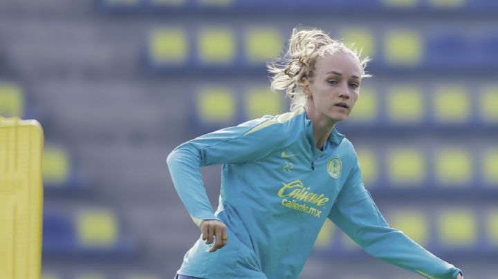 No pudo jugar, pero así apoyó Sarah Luebbert al América Femenil para lograr la goleada al Puebla