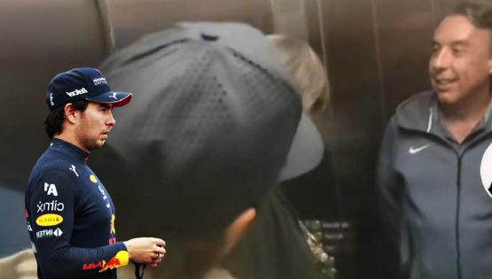 Aficionado de Rayados se queda ENCERRADO en un elevador con Azcárraga y Checo Pérez
