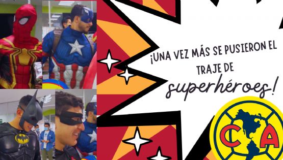Futbolistas del Club América SE VISTEN DE SUPERHÉROES para tener GRAN DETALLE con niños en Hospital