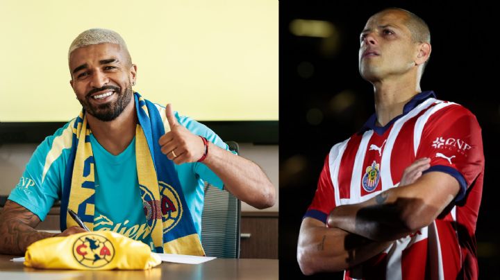 Rodrigo Aguirre IGUALA con el Club América a Chicharito Hernández en GOLES con Chivas