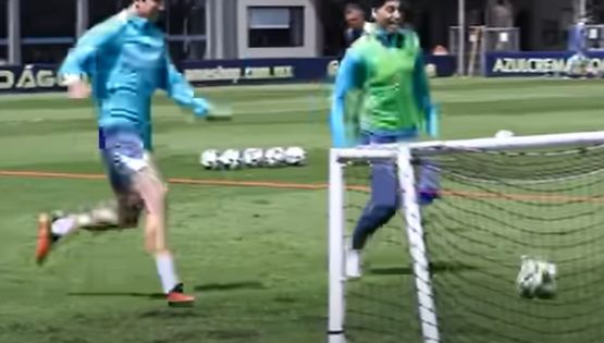 Kevin Álvarez IMPRESIONA a Álvaro Fidalgo con JUGADÓN en el entrenamiento del Club América