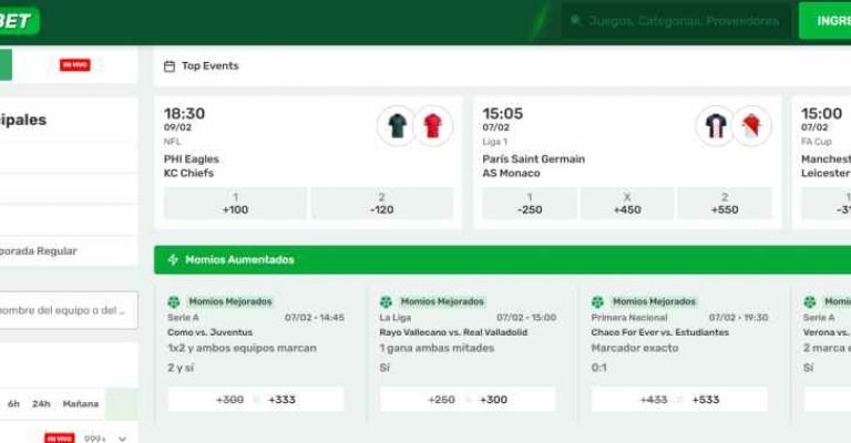 Apuestas en la página de Campobet