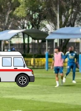 Video: le dio un pisotón a Allan Saint-Maximin en el entrenamiento y por poco lo lesiona