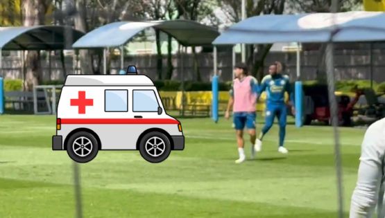 Video: le dio un pisotón a Allan Saint-Maximin en el entrenamiento y por poco lo lesiona