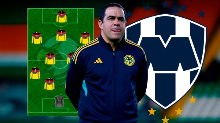 La POSIBLE ALINEACIÓN del Club América contra Rayados de Monterrey en el Apertura 2025